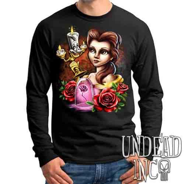 Beauty & the Beast - Belle & Lumiere - Mens Long Sleeve Tee