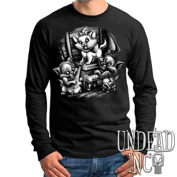 Aristocats Jazz Black & Grey - Mens Long Sleeve Tee