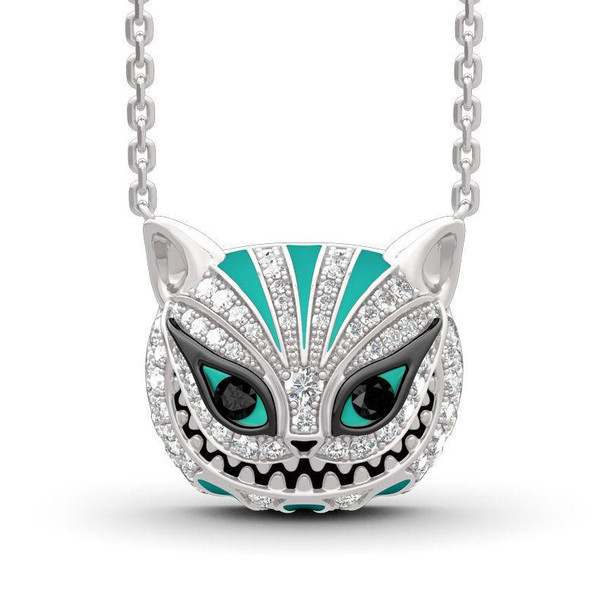 Alice In Wonderland Cheshire Cat Necklace-1