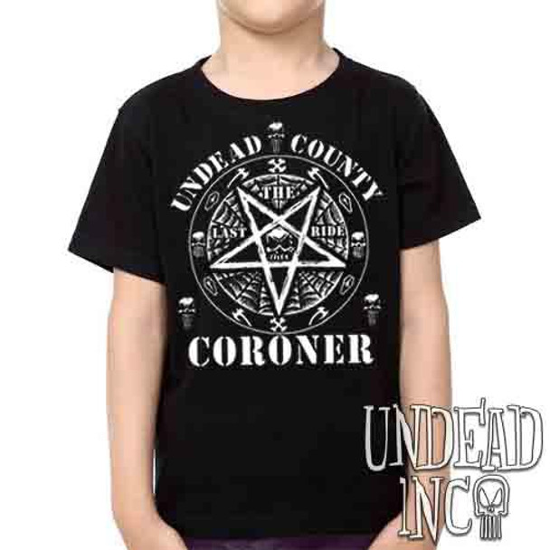 Undead Inc County Coroner -  Kids Unisex Girls and Boys T shirt