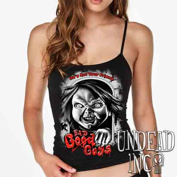 Chucky Bad Guys Black & Grey - Petite Slim Fit Tank