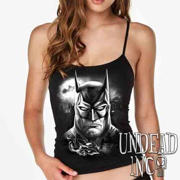 Batman Black & Grey - Petite Slim Fit Tank