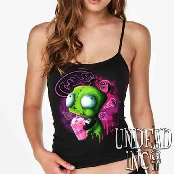 Invader Zim Gir Slurpin - Petite Slim Fit Tank