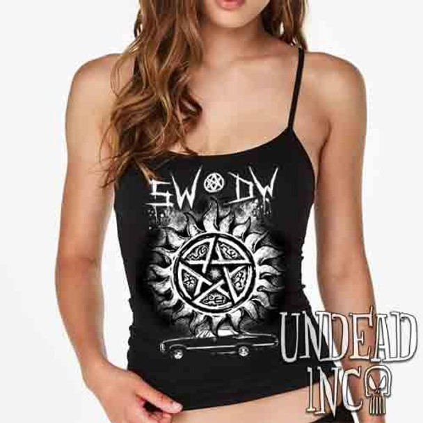 Supernatural Impala Sigils - Petite Slim Fit Tank