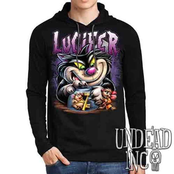 Lucifer Jaq & Gus Gus - Mens Long Sleeve Hooded Shirt