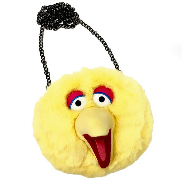 Sesame St Big Bird Faux Fur Shoulder / Crossbody Bag