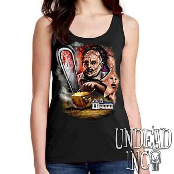 Leatherface Chainsaw - Ladies Singlet Tank