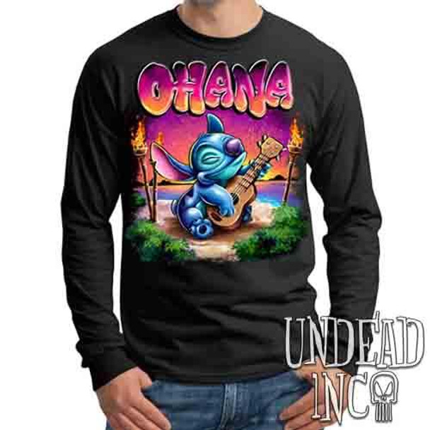Stitch Ohana Sunset - Mens Long Sleeve Tee