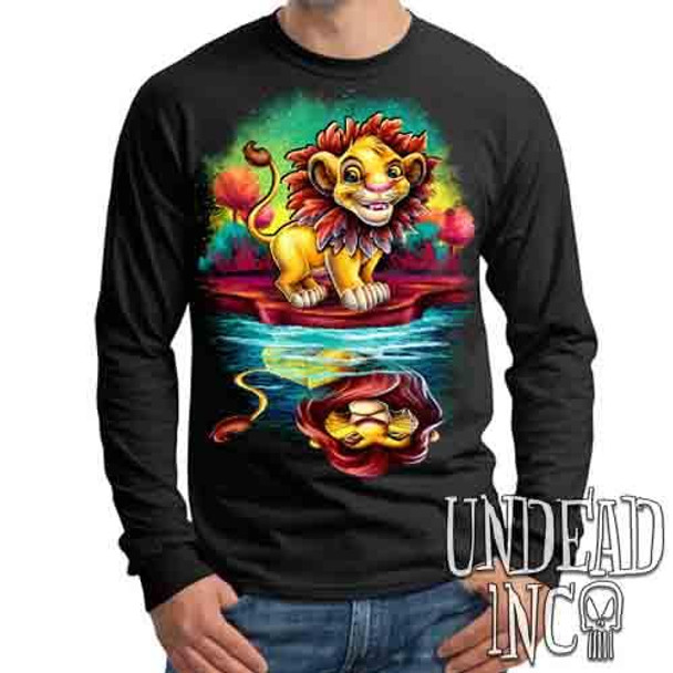 Simba Reflections Of A King - Mens Long Sleeve Tee