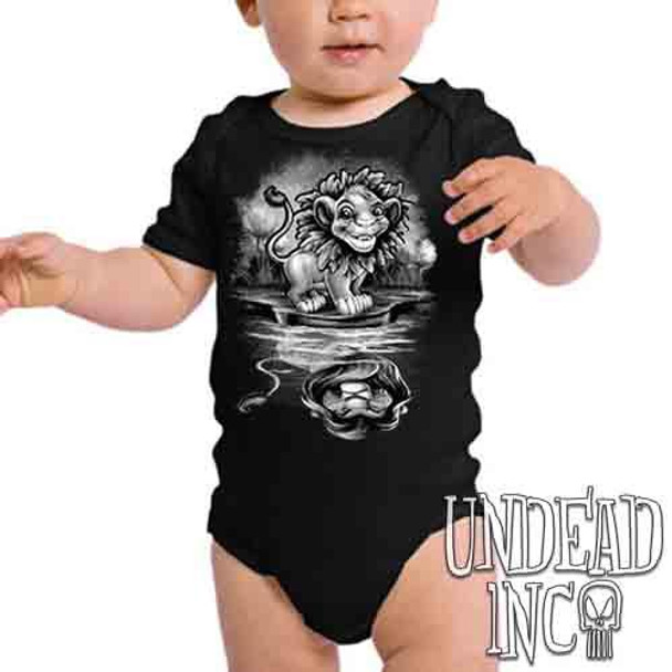 Simba Reflections Of A King Black & Grey - Infant Onesie Romper