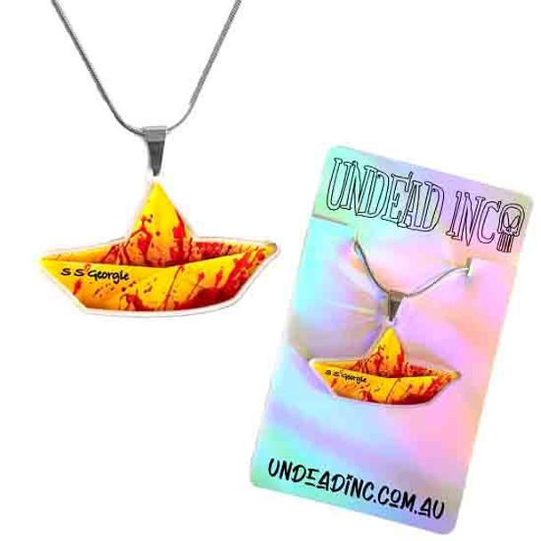 IT Paper Boat Undead Inc STAINLESS STEEL Necklace