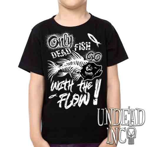 Heathen Spirit Dead Fish -  Kids Unisex Girls and Boys T shirt