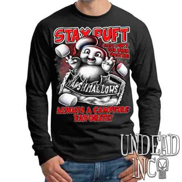 Stay Puft Marshmallows Black & Red - Mens Long Sleeve Tee