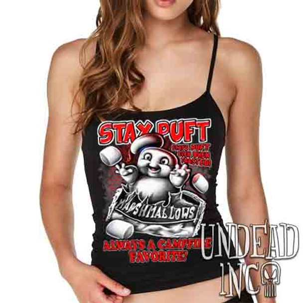 Stay Puft Marshmallows Black & Red - Petite Slim Fit Tank