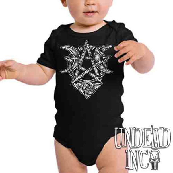 Crescent Moon Pentagram - Infant Onesie Romper