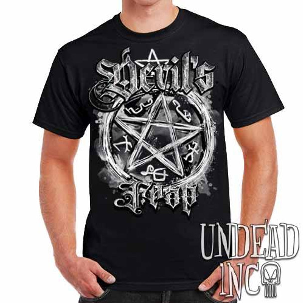 Supernatural Devil's Trap Black & Grey - Mens T Shirt