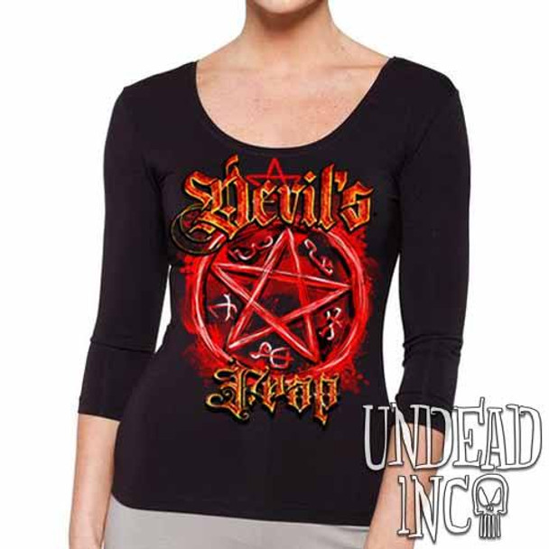 Supernatural Devil's Trap - Ladies 3/4 Long Sleeve Tee