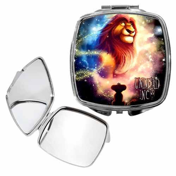 Lion King Watching From The Stars Undead Inc Compact Mirror