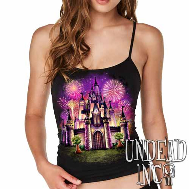 Sunset Castle Of Dreams - Petite Slim Fit Tank