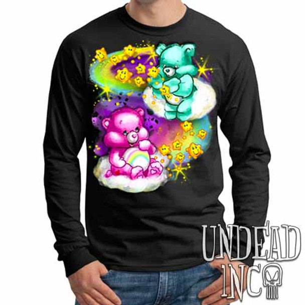 Care Bears Watercolor Wishes - Mens Long Sleeve Tee