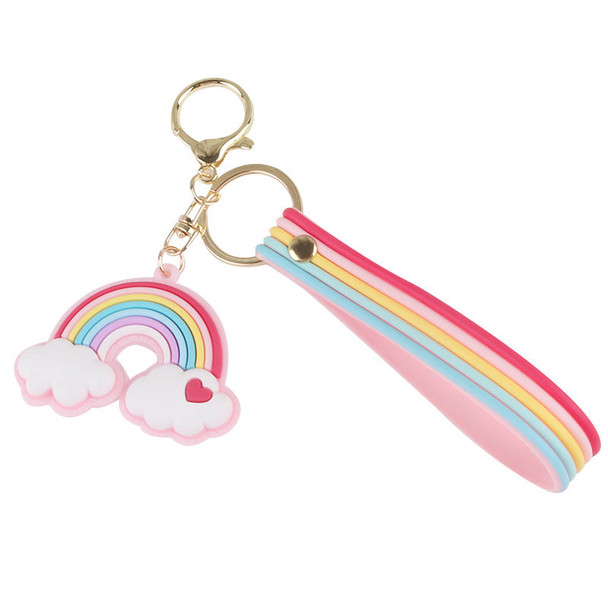 Rainbow Figure Key Ring Chain