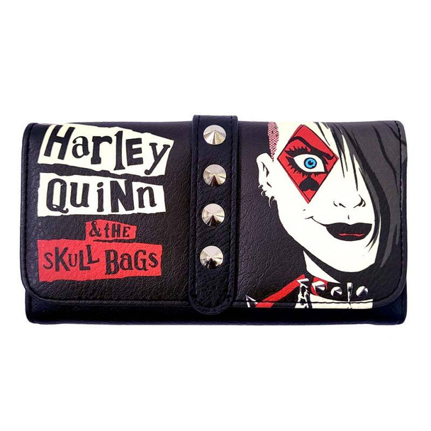 DC Comics Birds of Prey Harley Quinn Floral Zip Around Wallet | BoxLunch