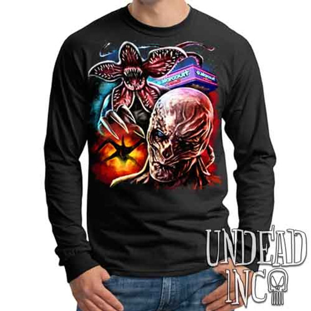 Stranger Things Monsters - Mens Long Sleeve Tee