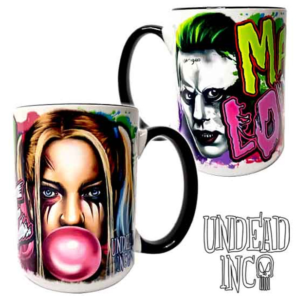 Suicide Squad Harley Quinn & Joker Mad Love Undead Inc Mug