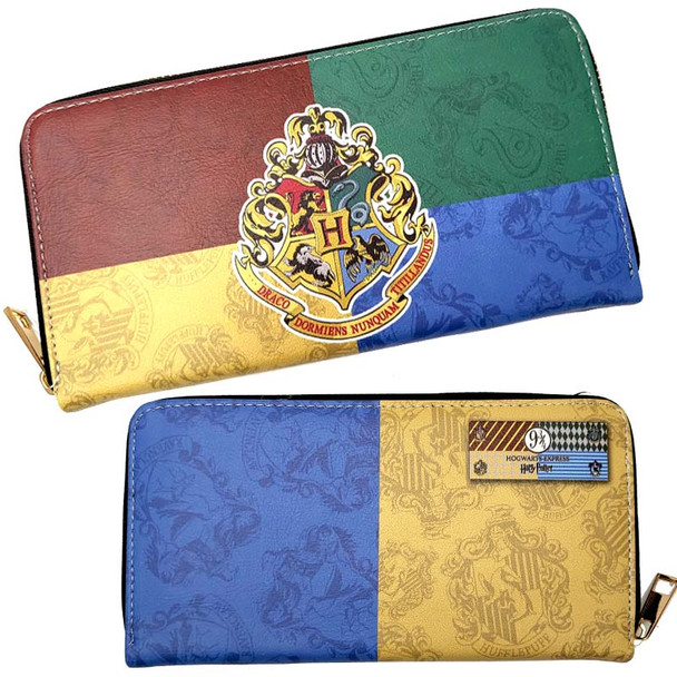 Harry Potter Hogwarts House Colors Long Line Wallet Purse