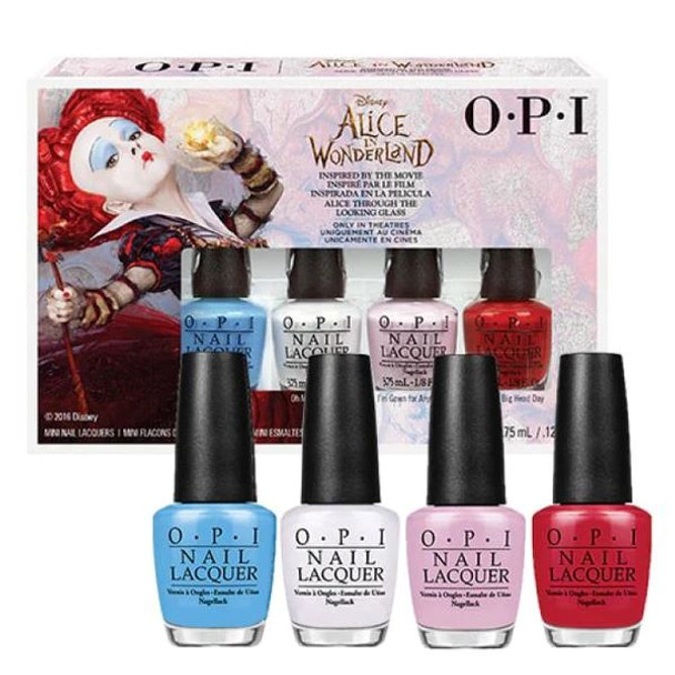 Alice In Wonderland Red Queen O.P.I Nail Polish Mini Set