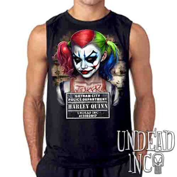 Harley Quinn Mugshot - Mens Sleeveless Shirt