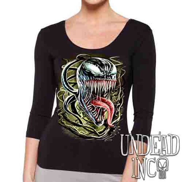 Venom Symbiote  - Ladies 3/4 Long Sleeve Tee