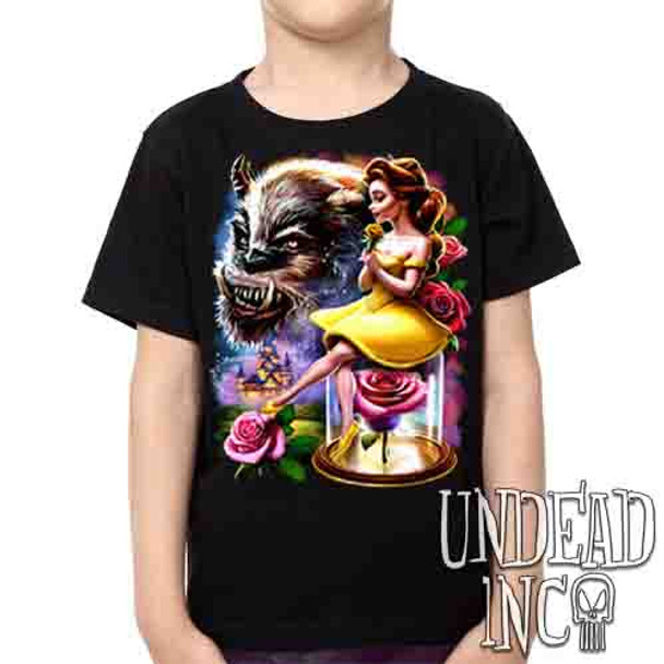 Beauty & The Beast Fairy Tale Magic -  Kids Unisex Girls and Boys T shirt