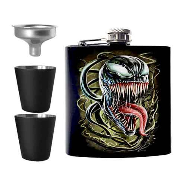 Venom Symbiote Undead Inc Hip Flask Set