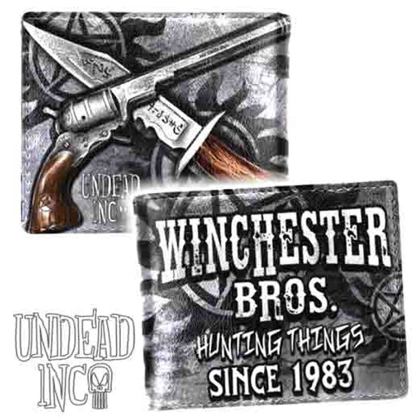 Supernatural Hunting Things Undead Inc Pu Leather Bi-Fold Wallet