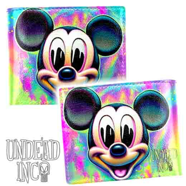 Trippy Mouse Undead Inc Pu Leather Bi-Fold Wallet