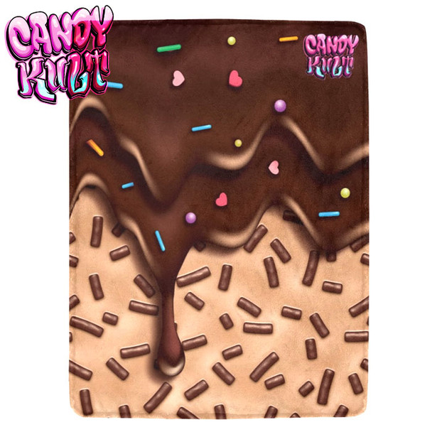 Chocolate Sprinkles Please Candy Kult Micro Fleece Blanket