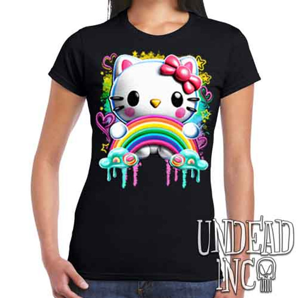 Kitty Rainbow - Ladies T Shirt