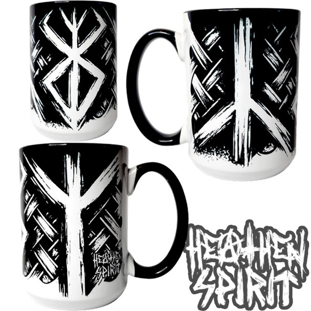 Viking Berserker Life & Death  Heathen Spirit Large Mug