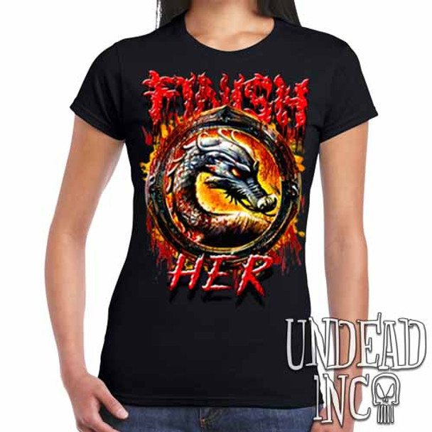 Mortal Kombat Finish Her - Ladies T Shirt