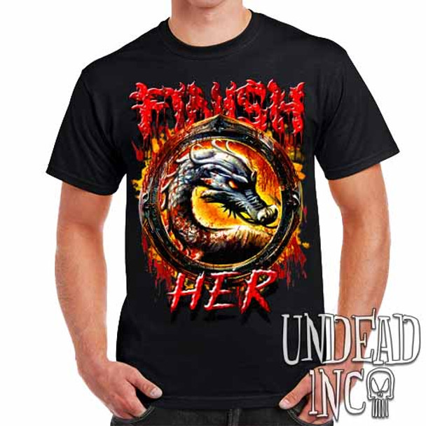 Mortal Kombat Finish Her - Mens T Shirt