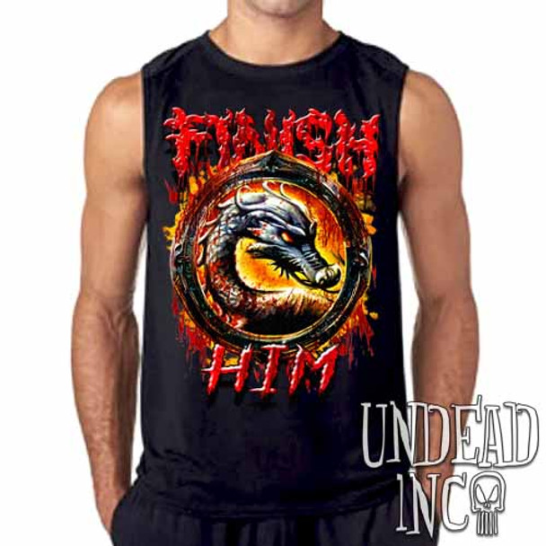 Mortal Kombat Finish Him - Mens Sleeveless Shirt