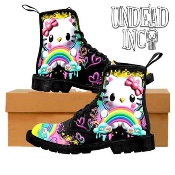Kitty Rainbow MENS Undead Inc Boots
