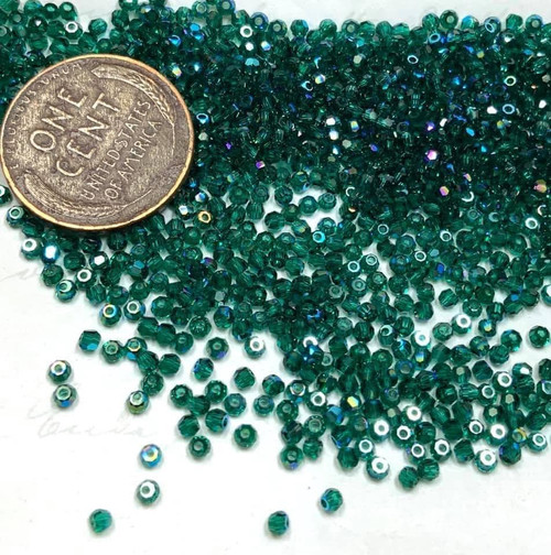 5000 2mm Emerald Shimmer Round (x48)