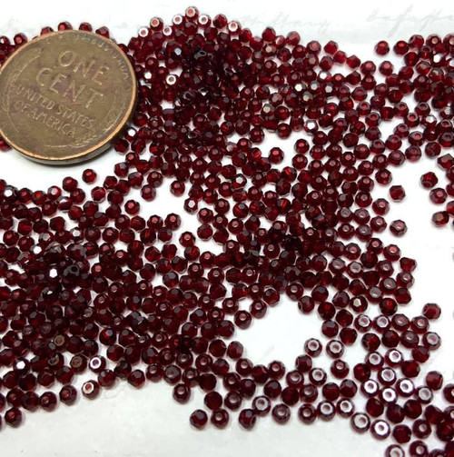 5000 2mm Garnet Round (x48)