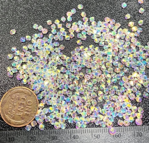 5328 3mm Crystal 2xAB Bicone (x48)