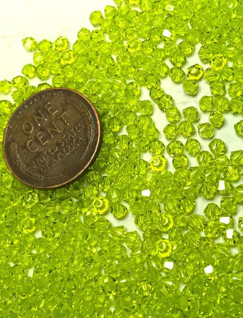 5328 3mm Citrus Green Bicone (x48)