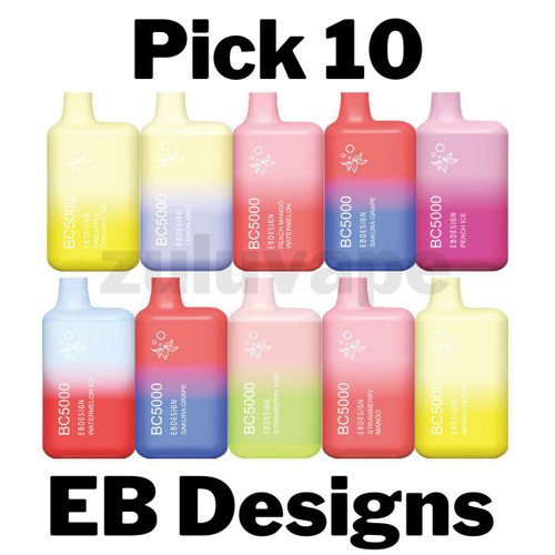 EB Designs (Formerly Elf Bar) BC5000 Disposable Mix and Match 10 Pack