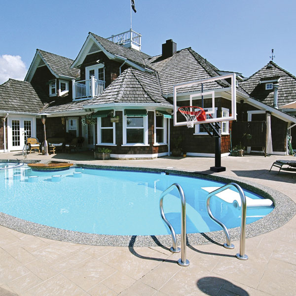 HydroChamp™ Poolside Basketball Goal  HydroChamp™ Poolside Basketball Goal