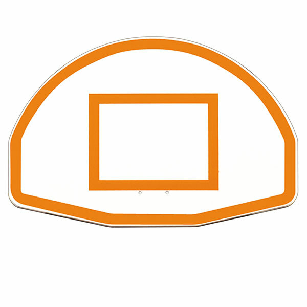 Fan-Shaped Aluminum 36 x 54 in. Basketball Backboard